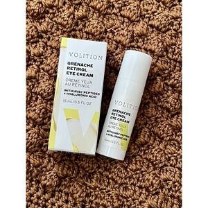 Volition Grenache Retinol Eye Cream Peptides Hyaluronic Acid New In Box Skincare